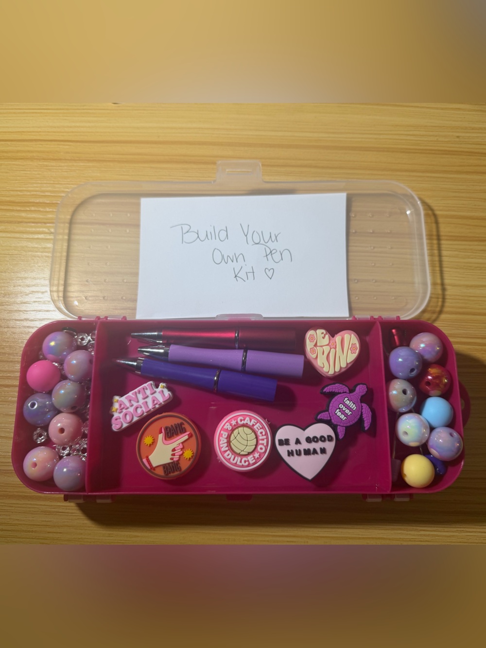Build-Your-Own Pen Kit - Pink Accessory Set
